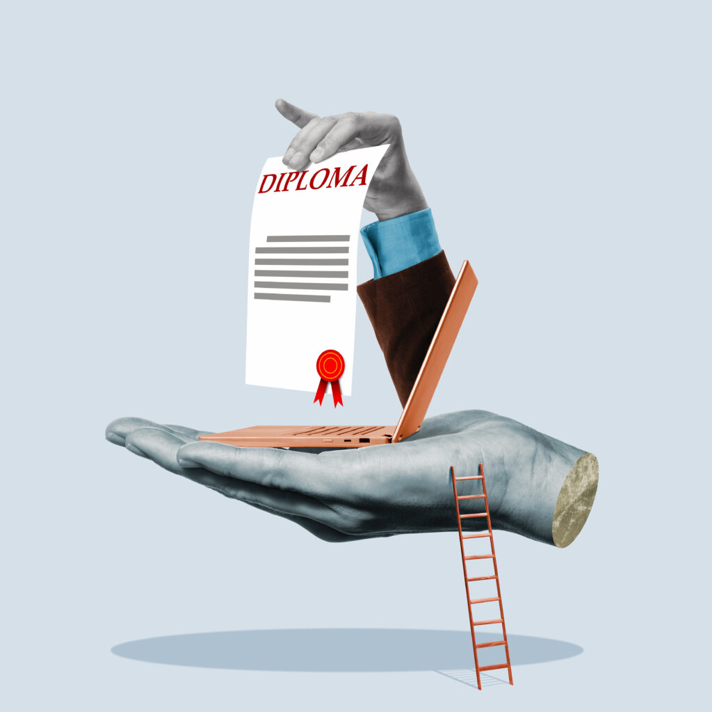Online education concept