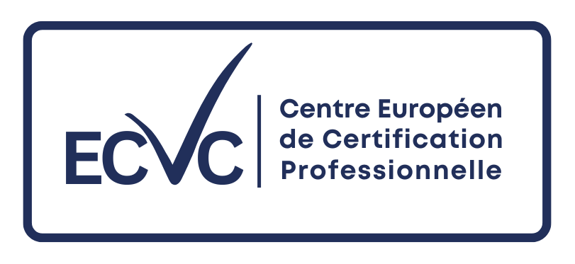 Blue & White Fill Logo Horizontal ECVC
